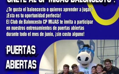 🏀Jornadas de Puertas Abiertas del CP Mijas Baloncesto: ¡Aprende y Disfruta del Baloncesto en Junio!